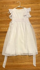 New White Girls First Communion Dress Size 8 Formal Church Wear