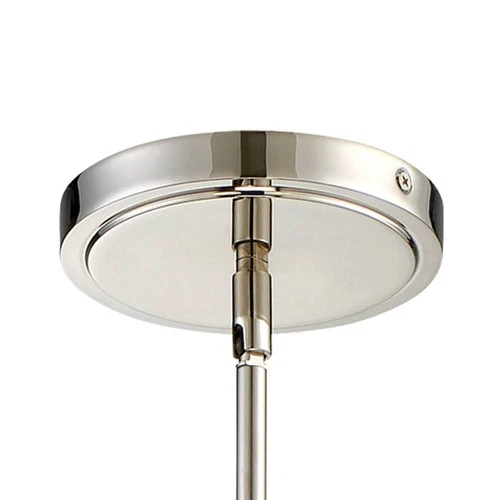 Crystorama Grayson 6" Wide Polished Nickel Mini Pendant - Picture 4 of 7