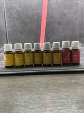 8 Partial Bottles Of Young Living Essential Oil 6-Lemon 2 R.C. Scent
