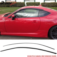 Fits 13-20 FRS/Subaru BRZ/Toyota 86 Acrylic Window Visor Vent Rain Guard 2PC