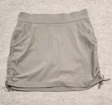 Columbia Women s Skort Size M Tan Beige Outdoor Hiking Stretch Skirt Built-In...