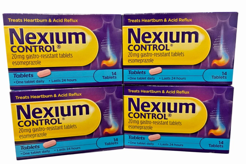 Nexium Control 20mg Heartburn Acid Reflux Relief | 4 X 14 = 56 Tablets