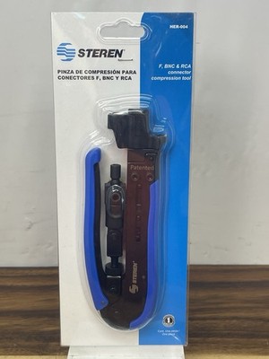 Steren HER-004  F CONNECTORS, BNC, & RCA connector compression tool NEW