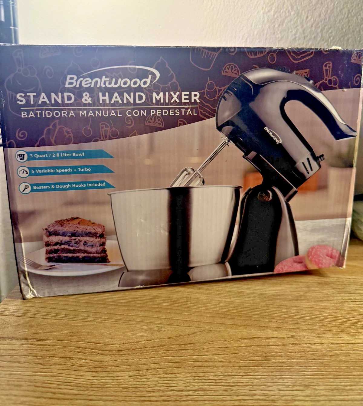 Brentwood SM-1153 5 Variable Speed + Turbo Stand Hand Mixer W/ Bowl, Black
Opens in a new window or