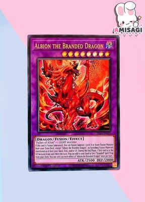 Yu-Gi-Oh! Karte Albion the Branded Dragon CH01-EN043 Ultra Rare TCG Englisch