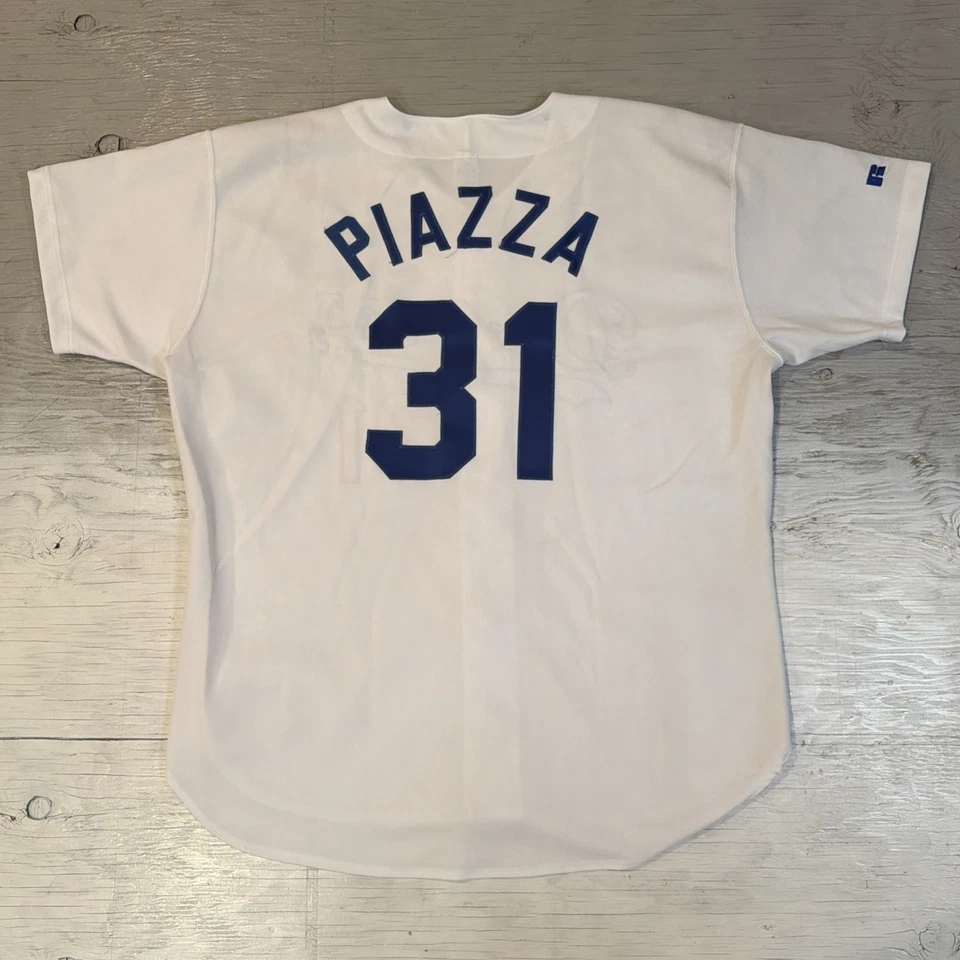 Camiseta de Colección Russell Athletic Los Angeles Dodgers Mike Piazza Diamante Cosida Talla 52 Foto 2 de 4