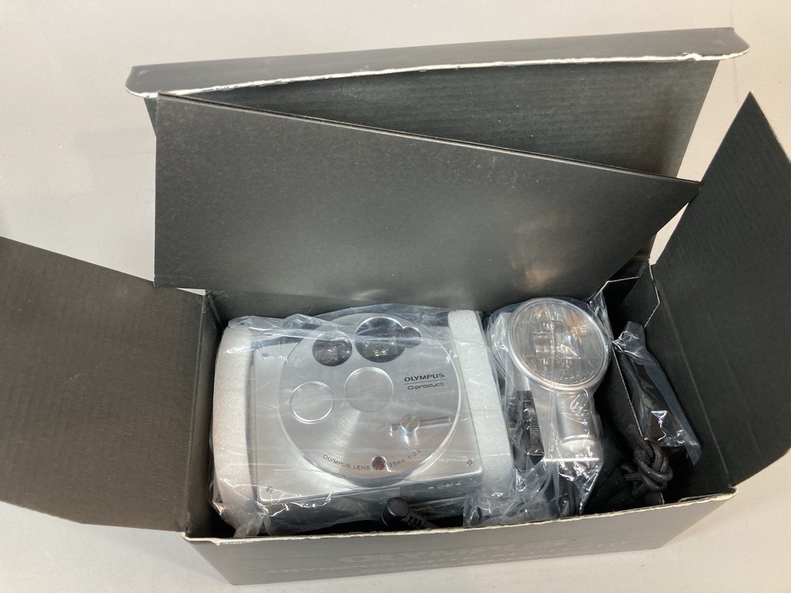 NEW IN BOX Olympus O-Product with Flash 35mm Camera NOS - U.S. Shipper