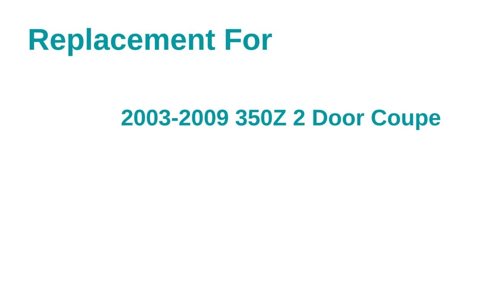 Heated Back Window Glass For 2003-2009 Nissan 350Z 2 Door Coupe Foto 3 de 4
