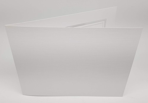 19 x Soportes de Presentación de Carpeta Deslizables de Estuco Texturizado Blanco 5" x 4" Paisaje - Imagen 2 de 3
