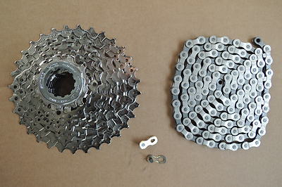 Verschleißset 9-fach 27 Gänge SRAM PC 971/ Shimano Kassette HG 400 auch 11/12-36