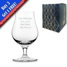 Personalised Engraved 6.75oz Single Malt Whiskey Tasting Glass with Gift Box