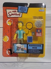 Handsome Moe Simpsons World of Springfield Playmates Action Figure NIB 2002 Rare