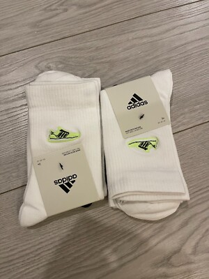 Adidas Run X Ultraboost Graphic Socks In White Green Pack Of