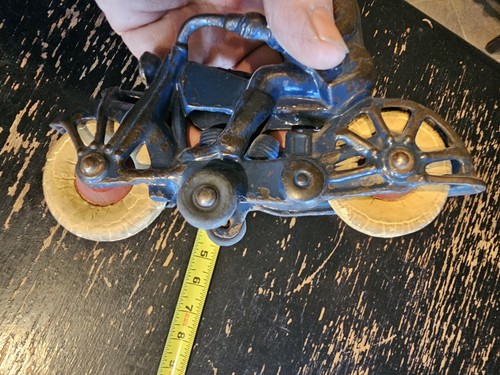 Oldtimer 7" AC Williams Gusseisen Motorrad - Bild 5 von 10