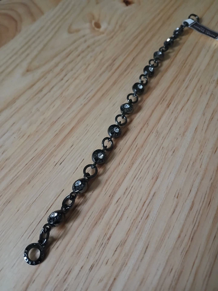 Pulsera de Hematita Henri Bendel Moderna Diseñador Joyería Tono Gris Gunmetal Foto 3 de 4