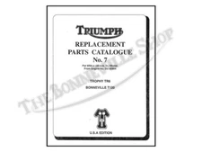 1969 Triumph T120 Bonneville, TR6 Trophy Parts Book #7 PN# 99-0882
