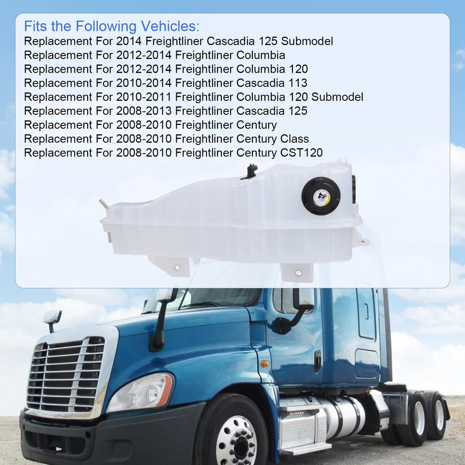 Tanque de depósito de refrigerante 603-5203 para Freightliner Cascadia resistente presurizado Foto 4 de 4