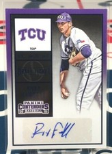 Riley Ferrell 2015 Contenders College Autograph Photo Variation Blue Foil RC #23