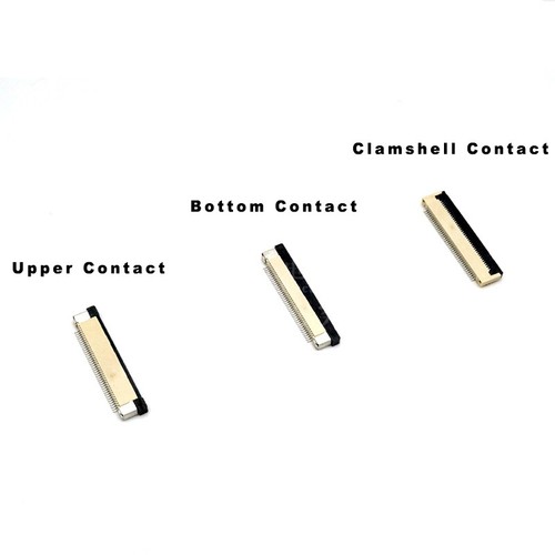 FPC/FFC Flat Cable Connector 1mm Pitch 4 - 32 Pin Upper/Bottom/Clamshell Contact - Picture 2 of 7