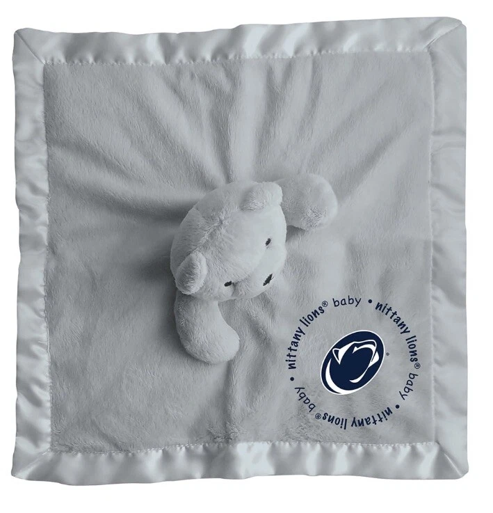 Manta de oso de seguridad para bebés Penn State producto con licencia NCAA 14X14 gris Foto 3 de 3
