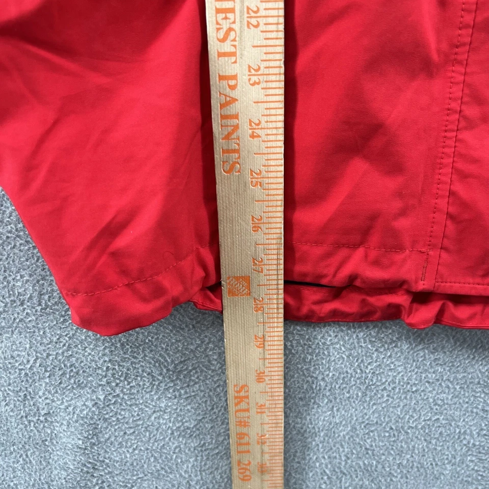 EMS Mujer Talla M Rojo Goretex Shell Chaqueta de Lluvia Con Capucha Cremallera Completa Foto 4 de 4