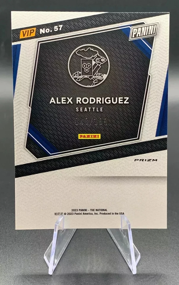 2023 Alex Rodriguez /199 Panini National VIP Red Ice Prizm #57 Seattle Mariners - Image 2 of 2