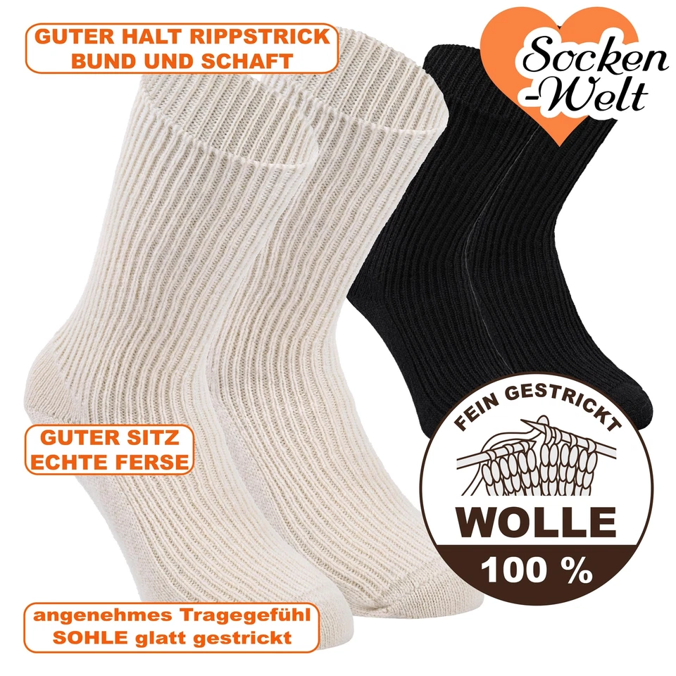 Nordpol Socken aus 100% Schurwolle vom Schaf für Damen und Herren