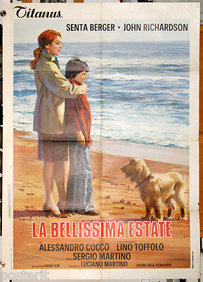 manifesto 2F film LA BELLISSIMA ESTATE Senta Berger Alessandro Cocco 1974