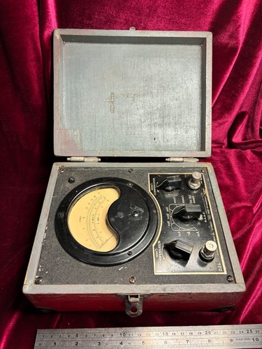 Genuine vintage multimeter, ohm and amp reader, 1944, R.A.A.F, Australia
