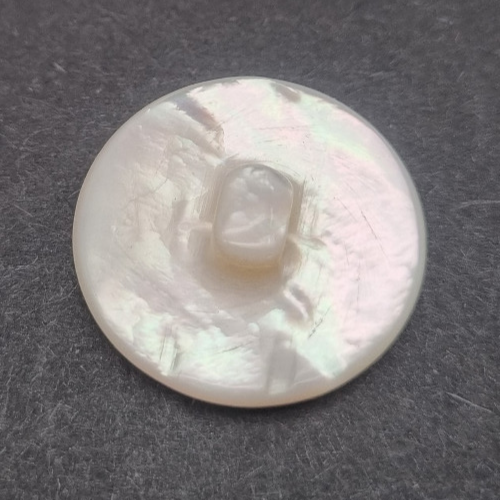Weißer Perlmutt Natur-Ösen-Knopf 10-25 mm / Mother-of-Pearl Bouton Nacre P10 - Bild 19 von 20