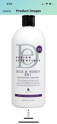 Design Essentials Milk & Honey 6N1 Reconstructive Conditioner,