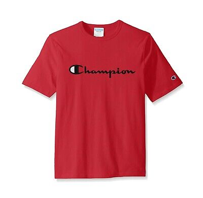 Champion HERITAGE S/S Red Black White Embroidered Script 