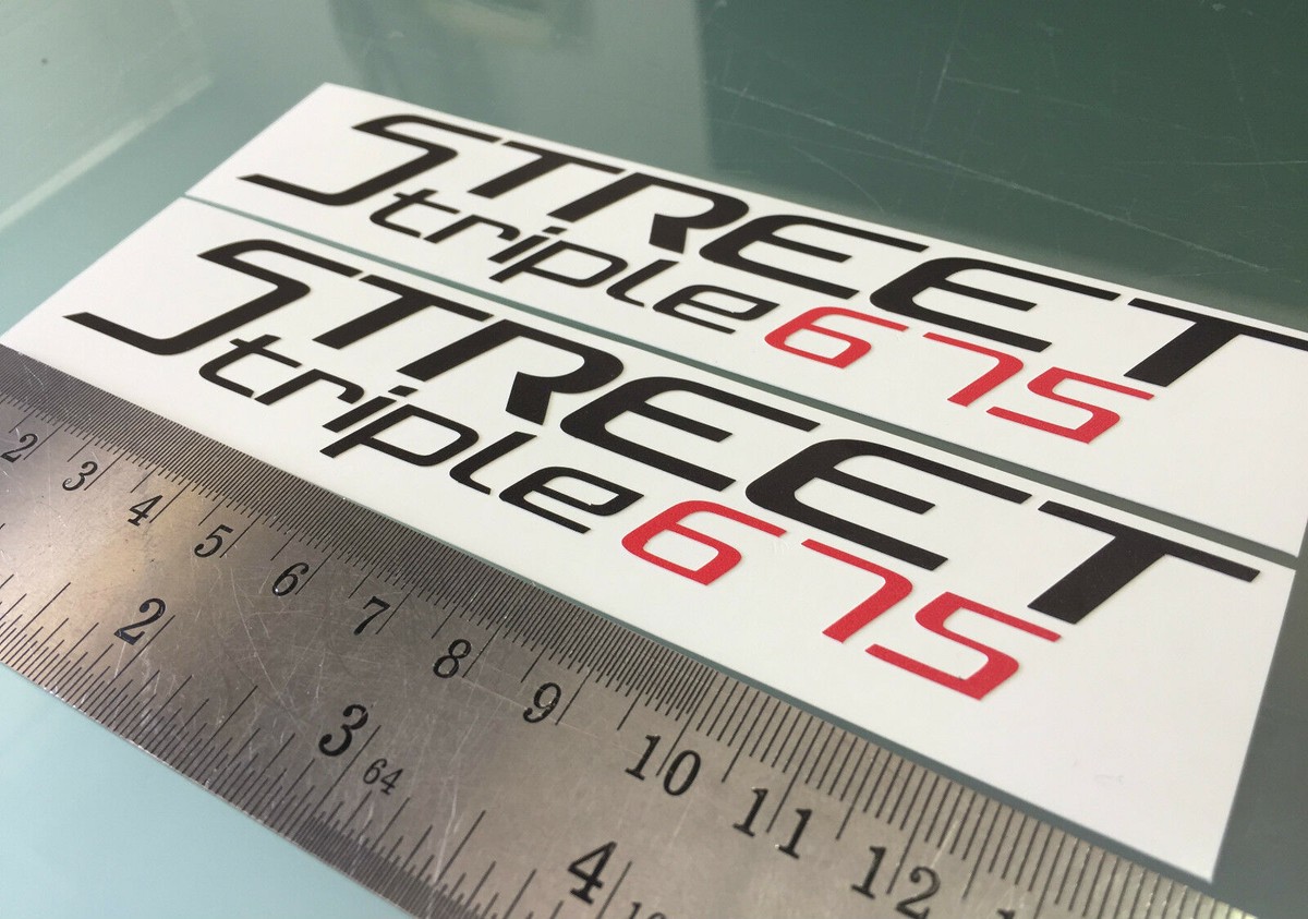 Tripple R Sticker Street Triple 675 Fairing Decals Stickers New Logo Any Colour Ebay