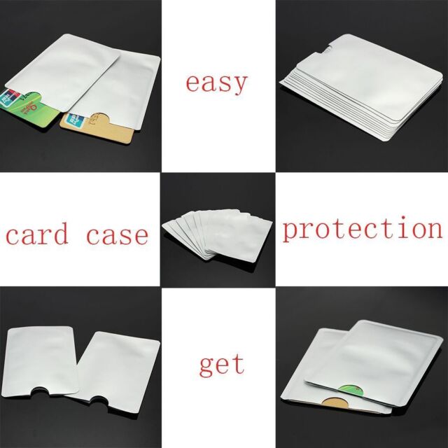 Sleeve Case Aluminum Sleeves Holder Safety Protector Card Blocking RFID
