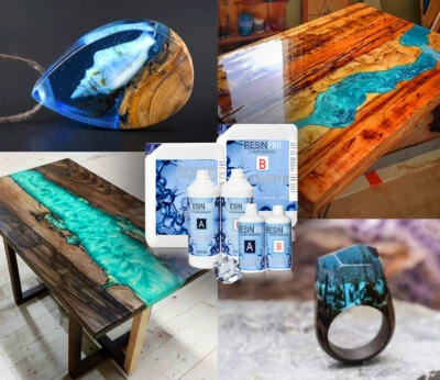 RESIN PRO RESINA EPOSSIDICA TRASPARENTE - BICOMPONENTE A+B - PER FAI DA TE E BRICOLAGE