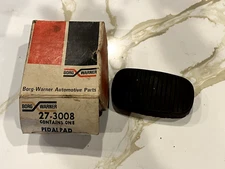 NORS Borg Warner 3008 Brake or Clutch Pedal Pad Chevrolet 1937-1956