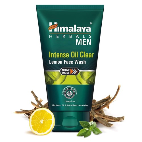 Himalaya MEN Intense Oil Clear Lemon Face Wash, 100ml Remove Excess Oil Free SP