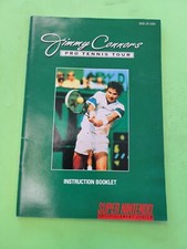 Connor's Pro Tennis Tour SNES Super Nintendo MANUAL ONLY Authentic Original