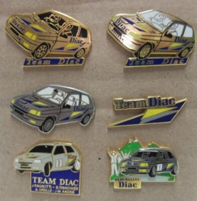 SET MIT 6 PINS RENAULT CLIO 16S TEAM DIAC RALLYE - SPORT-AUTO