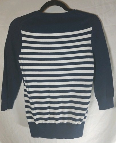 Banana Republic Women’s Blue White Striped Sweater XS - Picture 2 of 10