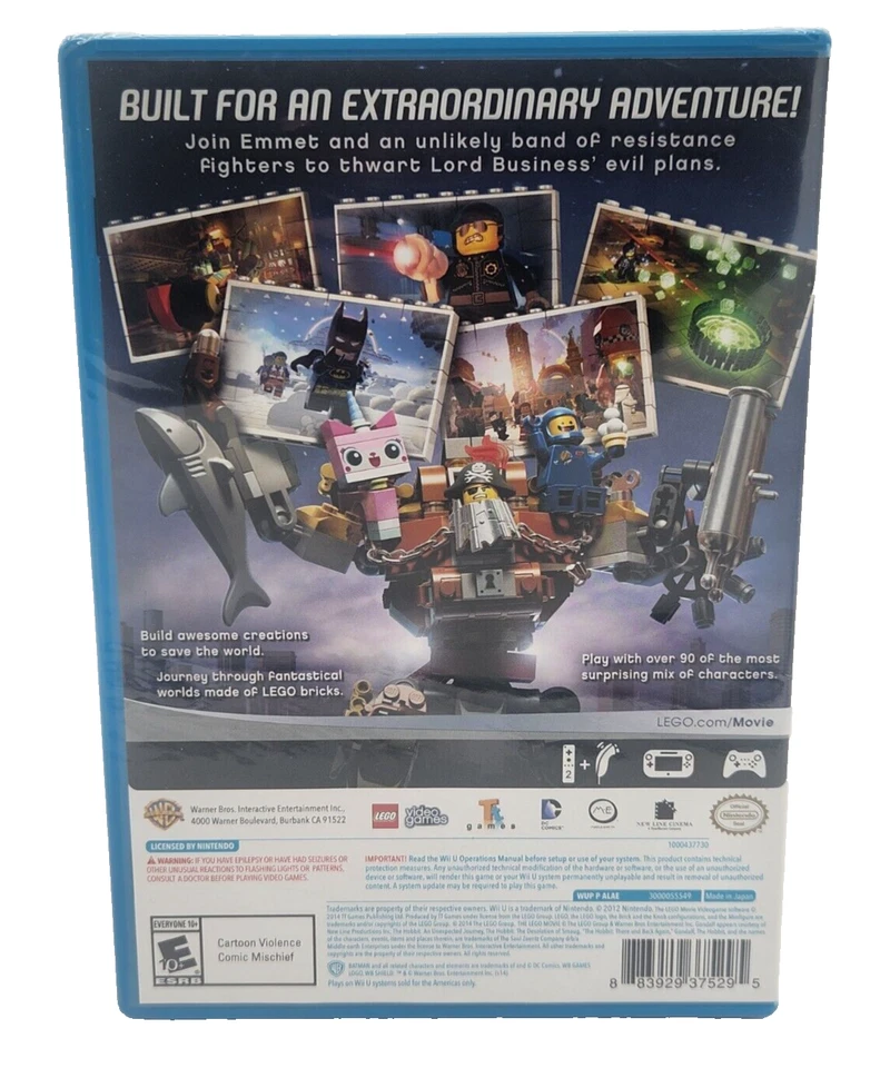 The LEGO Movie Videogame (Nintendo Wii U, 2014) Brand New Factory Sealed US Ver. - Image 2 of 4