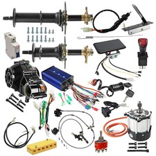 30" 34" 40" Rear Axle Kit 72V 1500W Differential Motor ATV Go Kart Dolly Cart