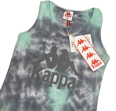Kappa Authentic Mens S Abues Tie Dye Athletic Slim Fit Sleeveless Tank Top NWT