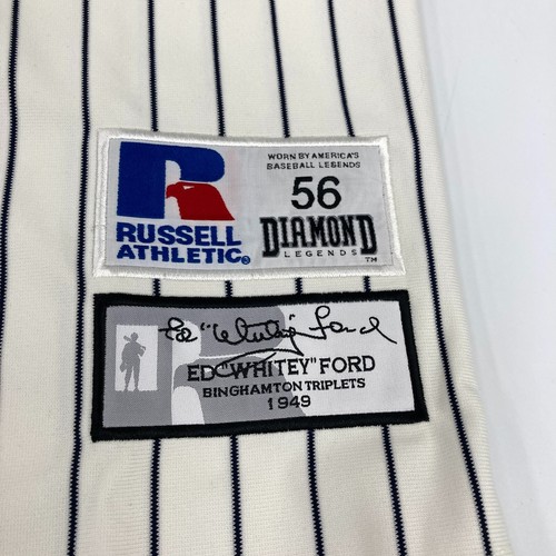 Whitey Ford Signed Heavily Inscribed Binghamton Triplets Minor League Jersey JSA - Picture 5 of 11