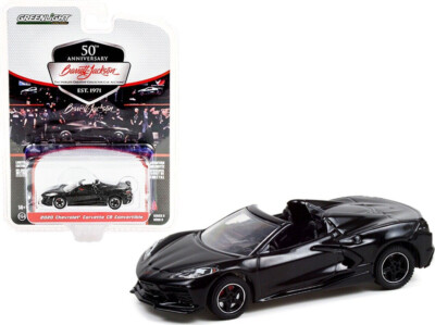 2020 CHEVROLET CORVETTE C8 CONV. BLACK ''BARRETT JACKSON'' 1/64 GREENLIGHT 37240 D