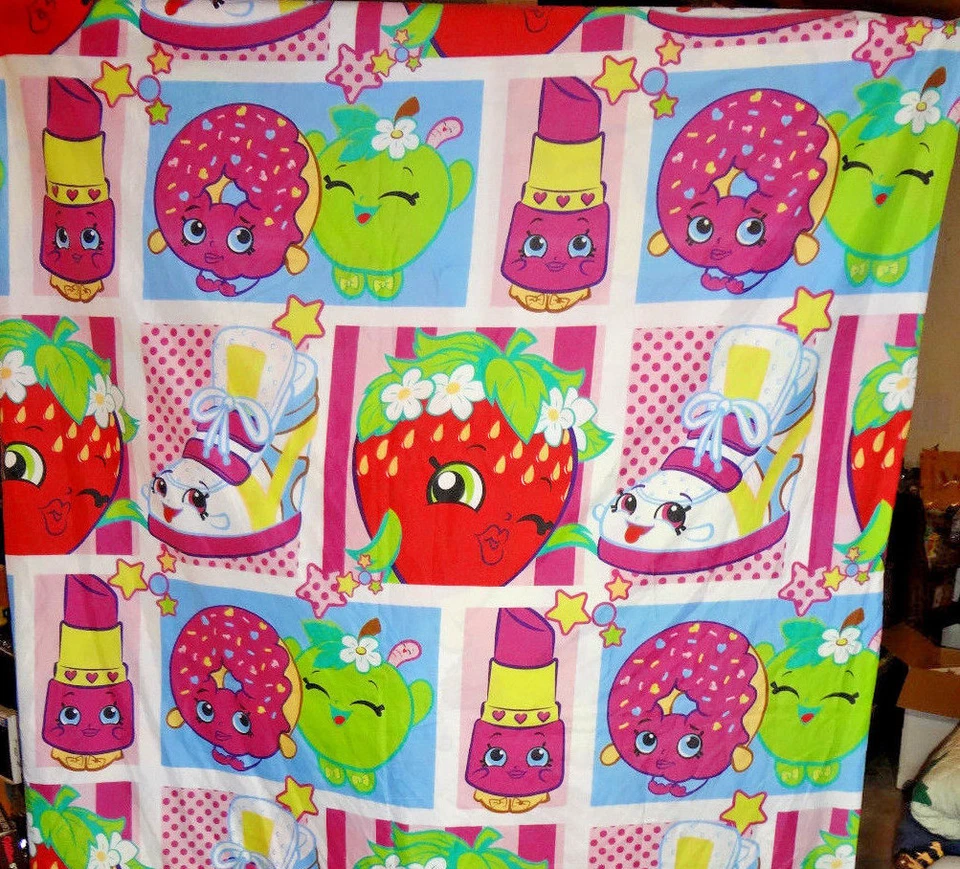 Shopkins Single Twin Duvet Cover Bedding Pillowcase Child Kids - Image 2 of 4