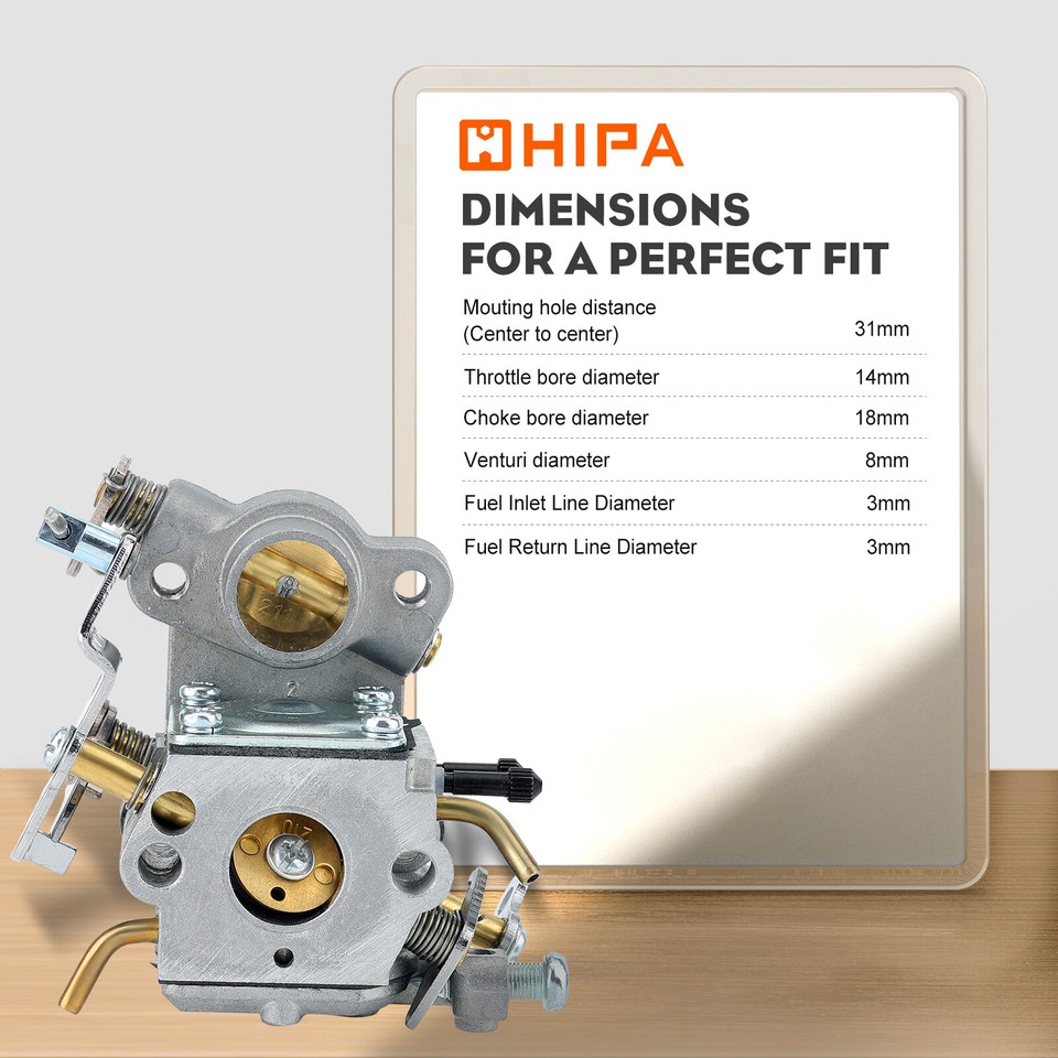 Carburateur, For Poulan P3314 P3416 P4018 PP3816 For Zaa C1-W26C Pièces De Oteur De - Foto 3