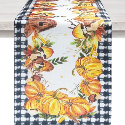 Fall Table Runner 72 Inches Long Autumn Pumpkin Thanksgiving Table Runner ys