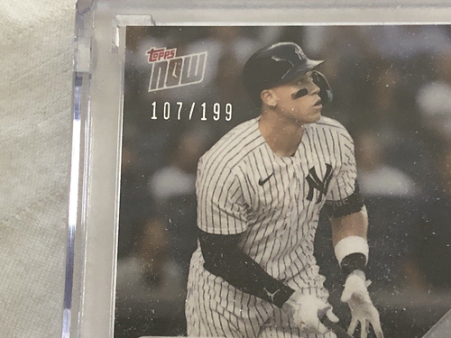 AARON JUDGE 1st CAREER 3 HR GAME 2023 TOPPS NOW CARD #754A GAME USED BASE RELIC - Picture 4 of 8