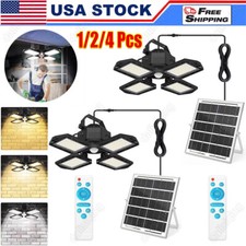 Solar Pendant Light Outdoor Indoor 168LED Solar Powered Motion Sensor Shed Light